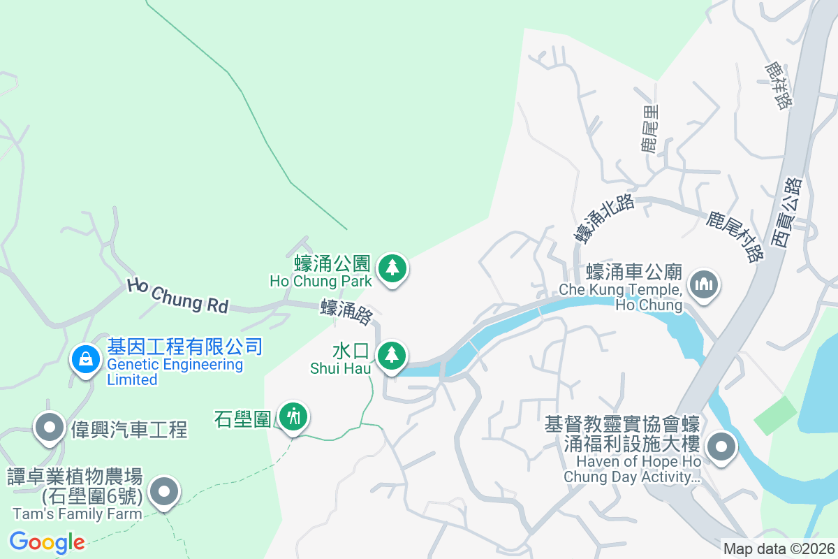 蠔涌村 地圖位置