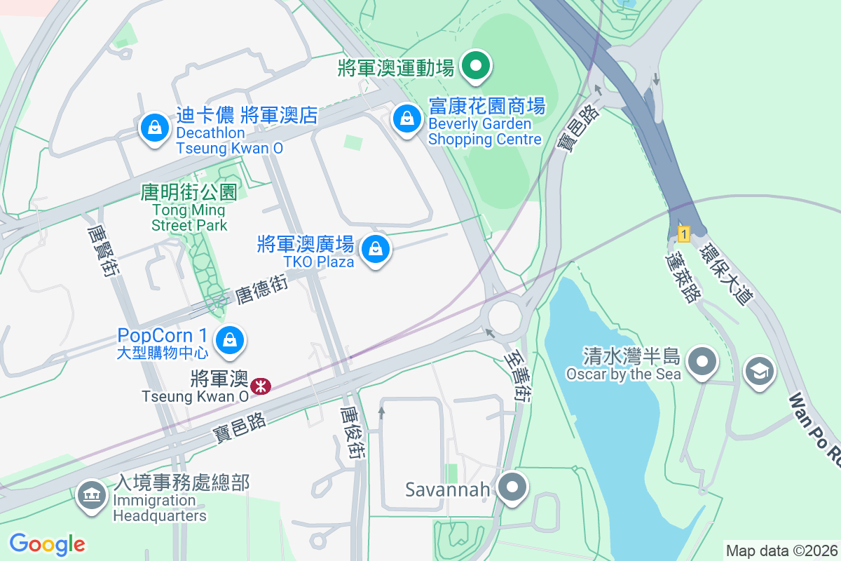 將軍澳廣場 地圖位置
