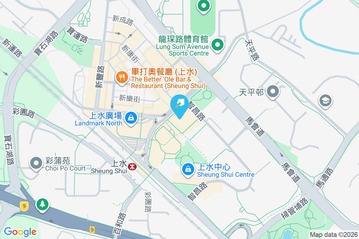龍豐花園 地圖位置