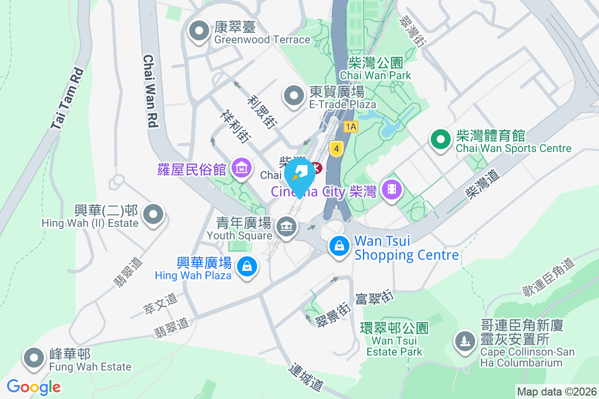 新翠花園 地圖位置