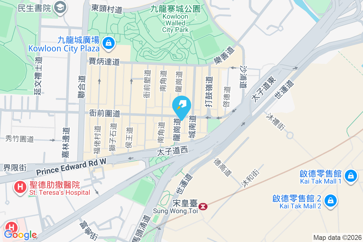衙前圍道17-19號 地圖位置