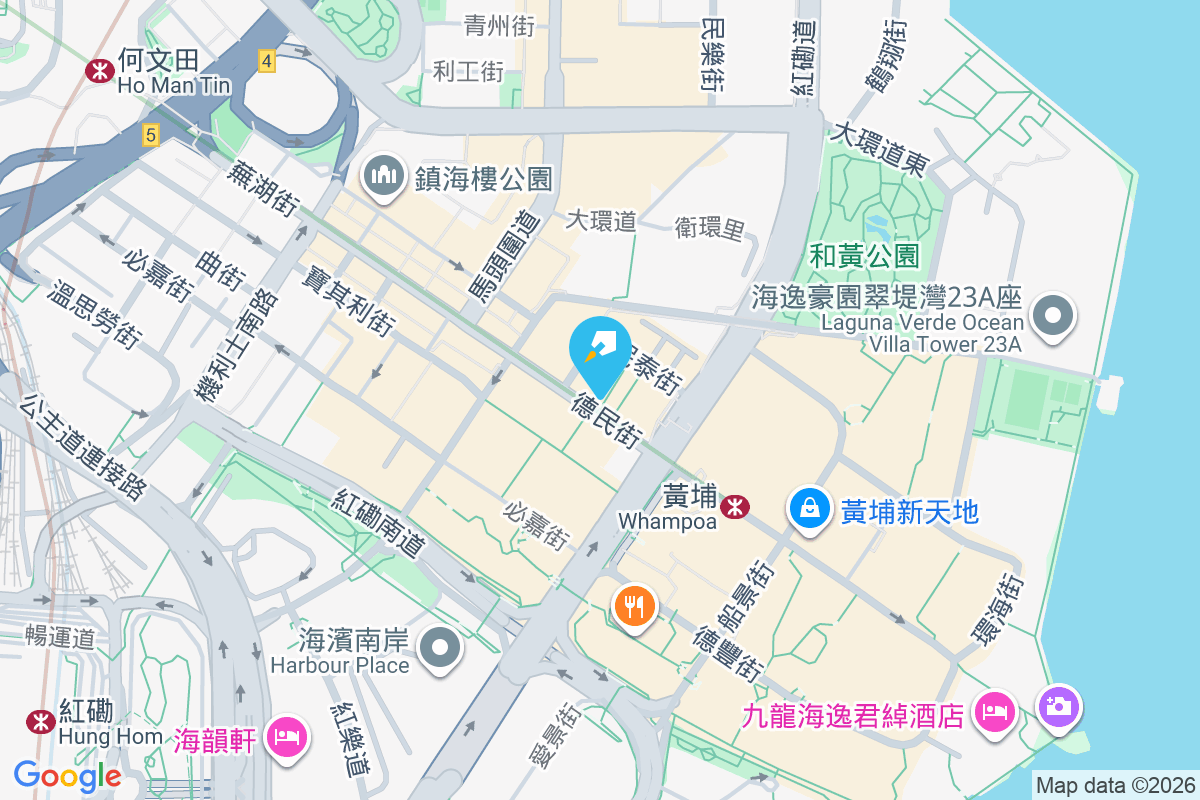 黃埔新邨 地圖位置