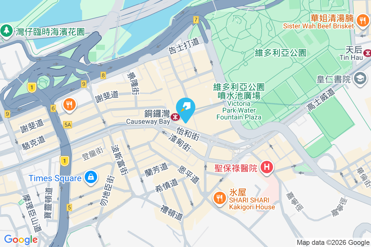 香港大廈 地圖位置