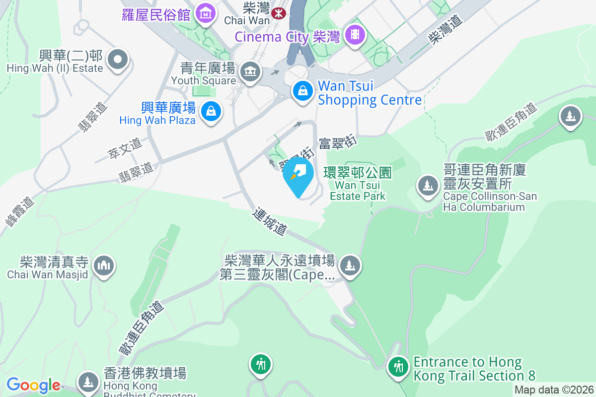 茵翠苑 地圖位置