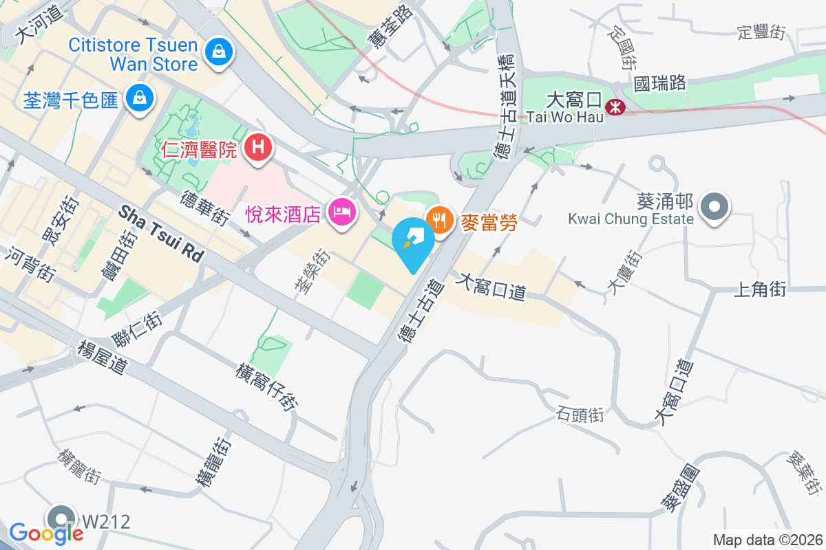 東亞花園 地圖位置