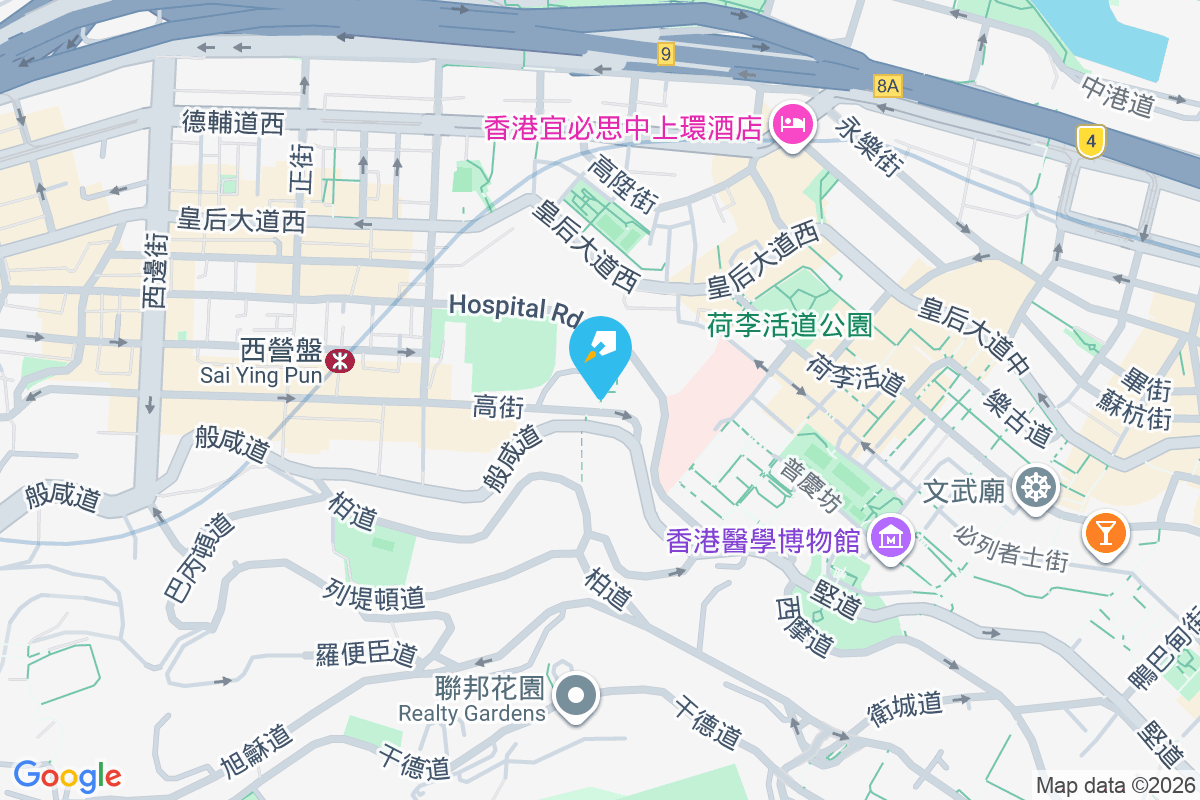 高街1E號 地圖位置