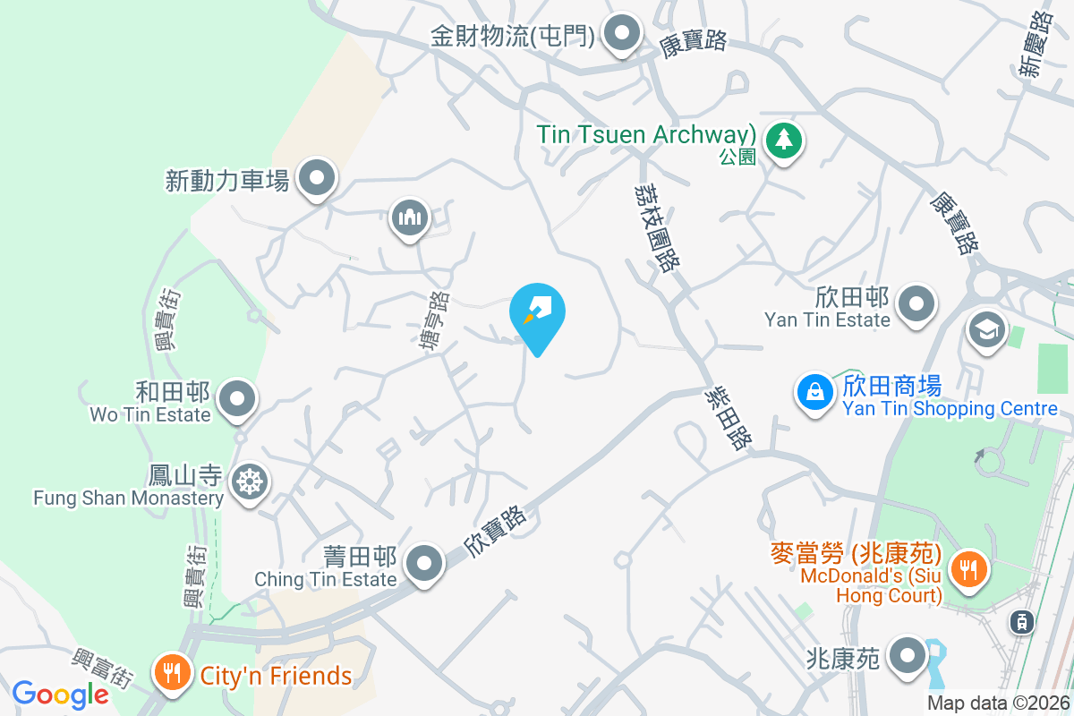 天逸峰八號 地圖位置