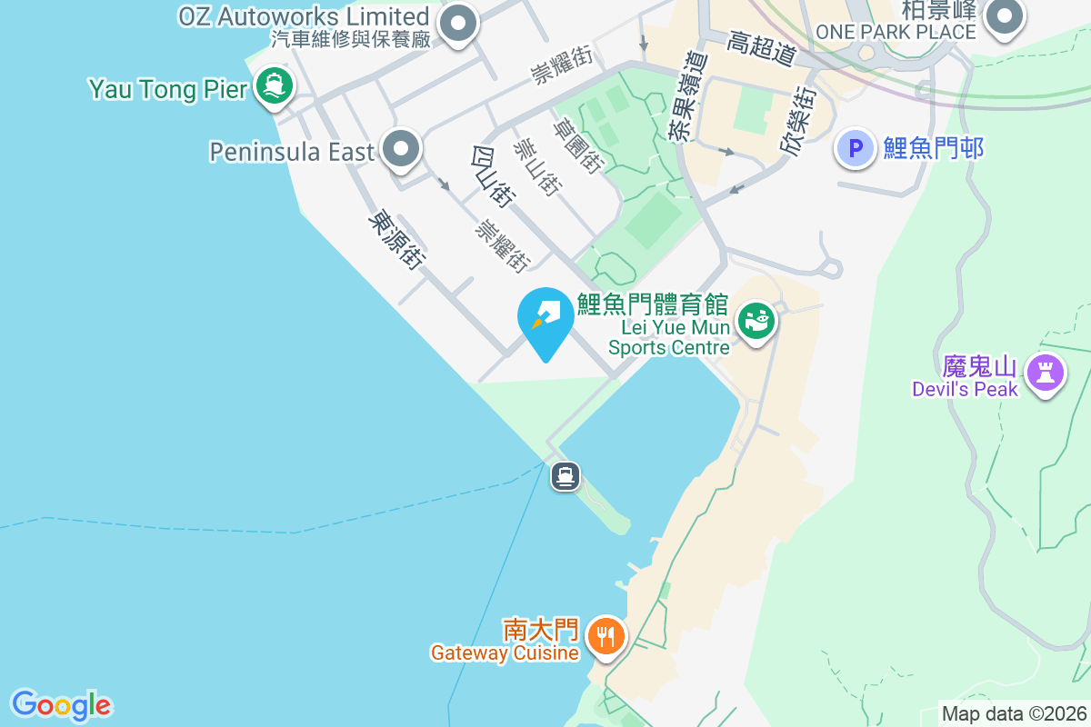 蔚藍東岸 地圖位置