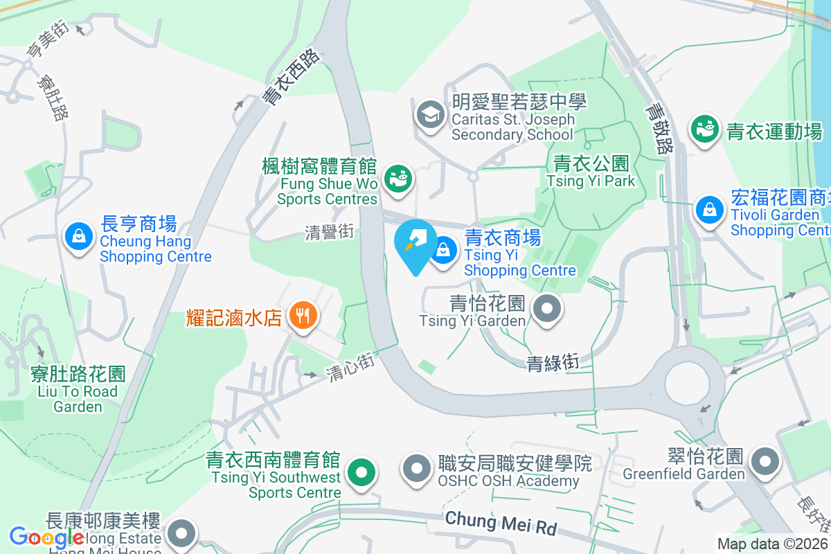 青衣邨 地圖位置