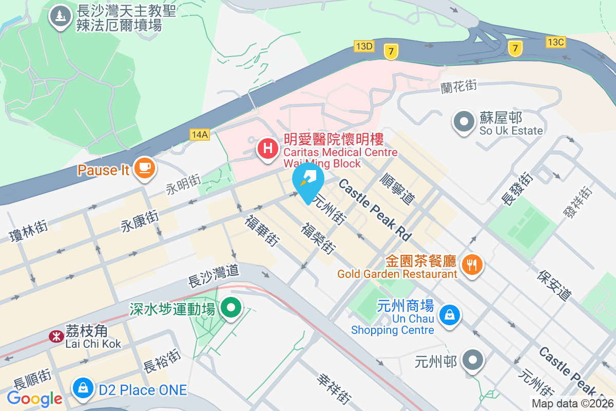 靄華大廈 地圖位置