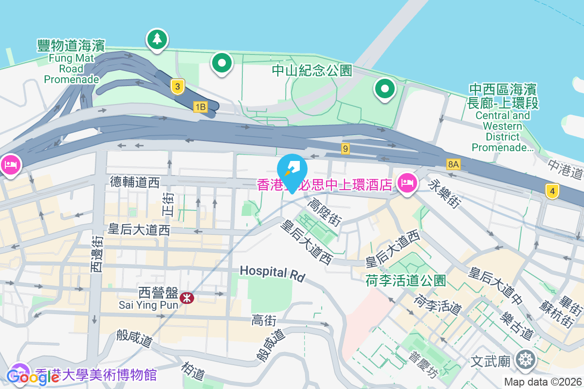 德輔道西 120 號 地圖位置