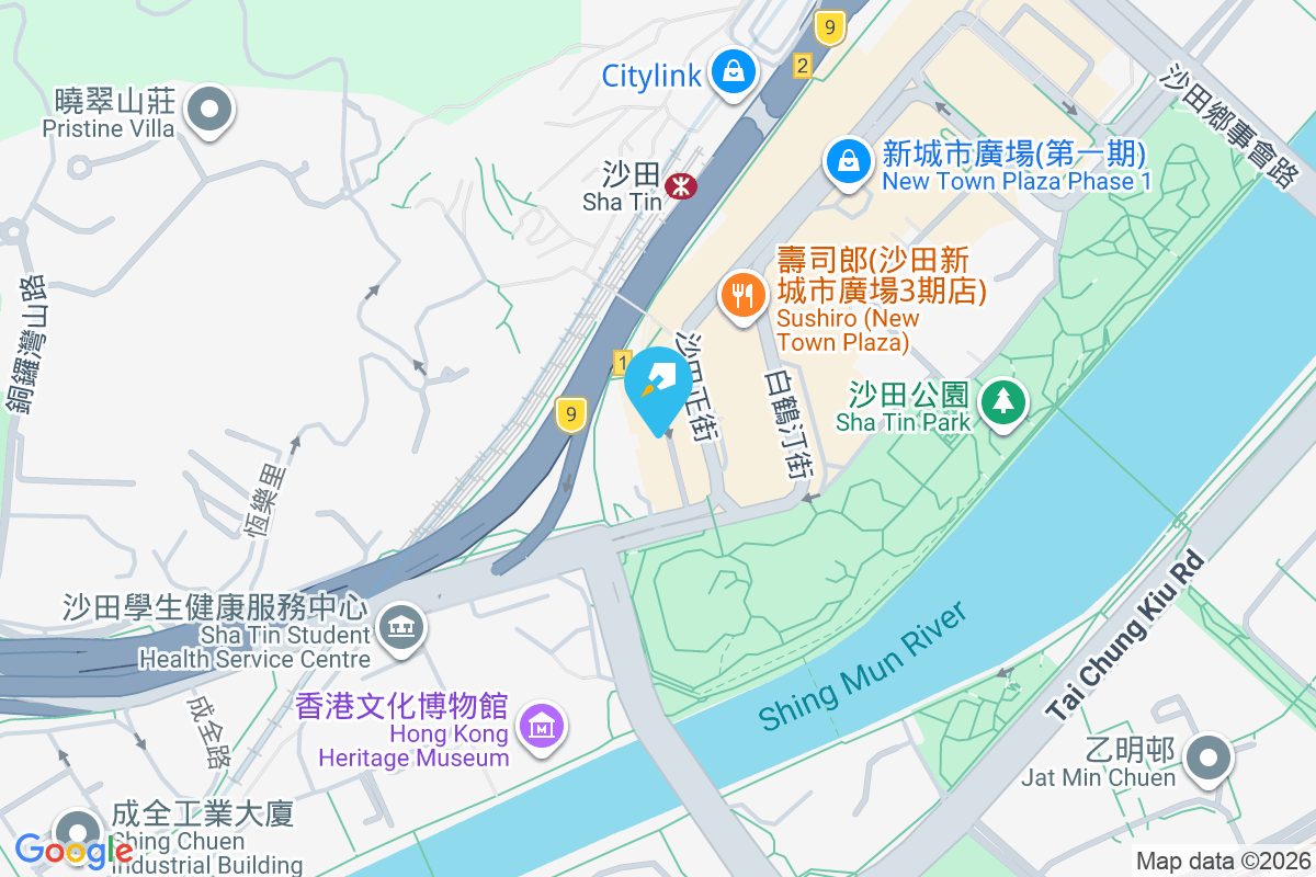 希爾頓中心 沙田正街3-9號