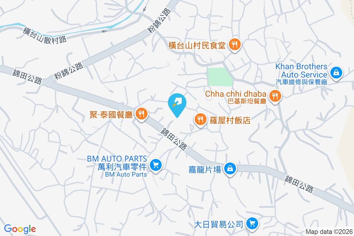 橫台山羅屋村 地圖位置