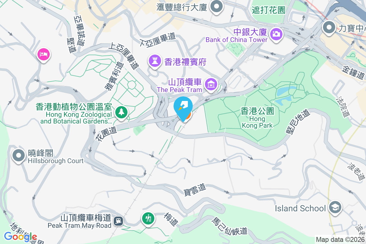 纜車徑 2 號 地圖位置