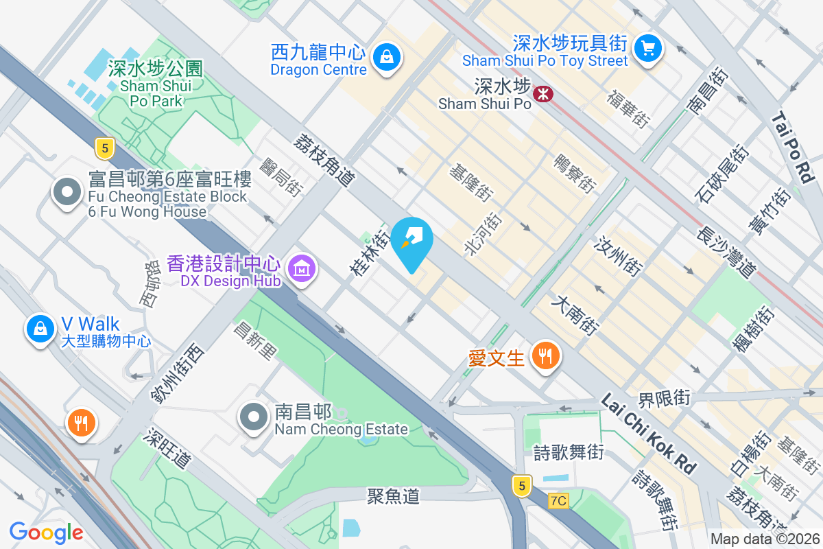 醫局街158號 地圖位置