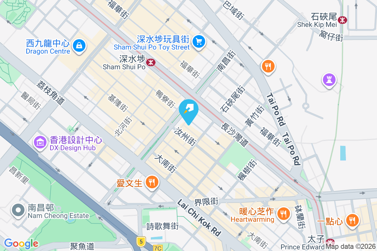 鴨寮街119號 地圖位置