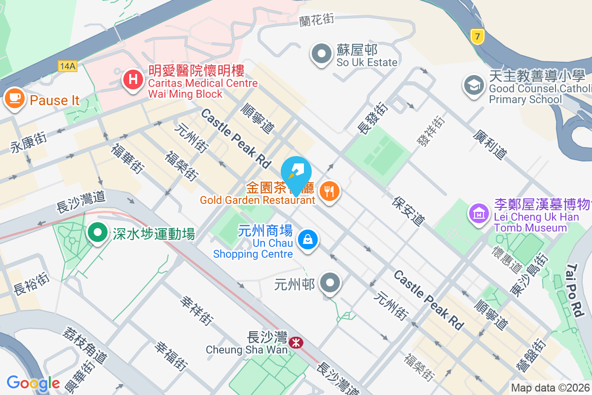 青山道349號 地圖位置