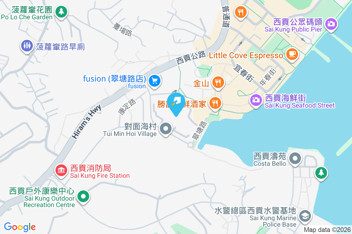 翠塘花園 地圖位置
