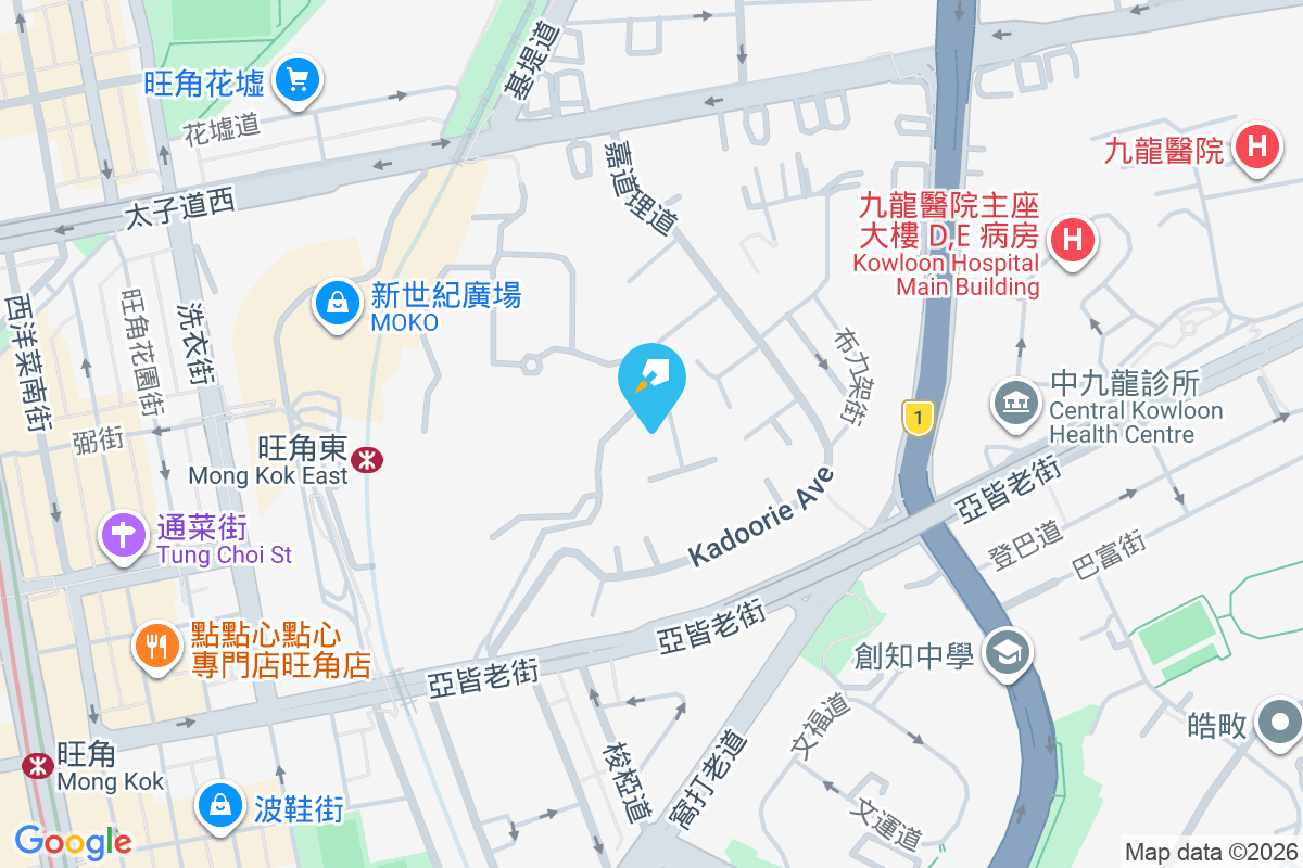 嘉道理道89號 地圖位置
