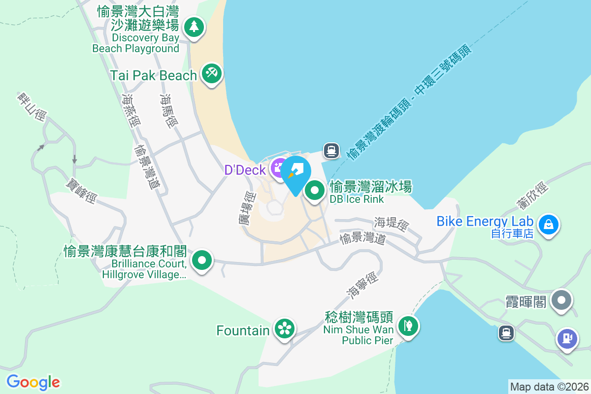 愉景灣 地圖位置