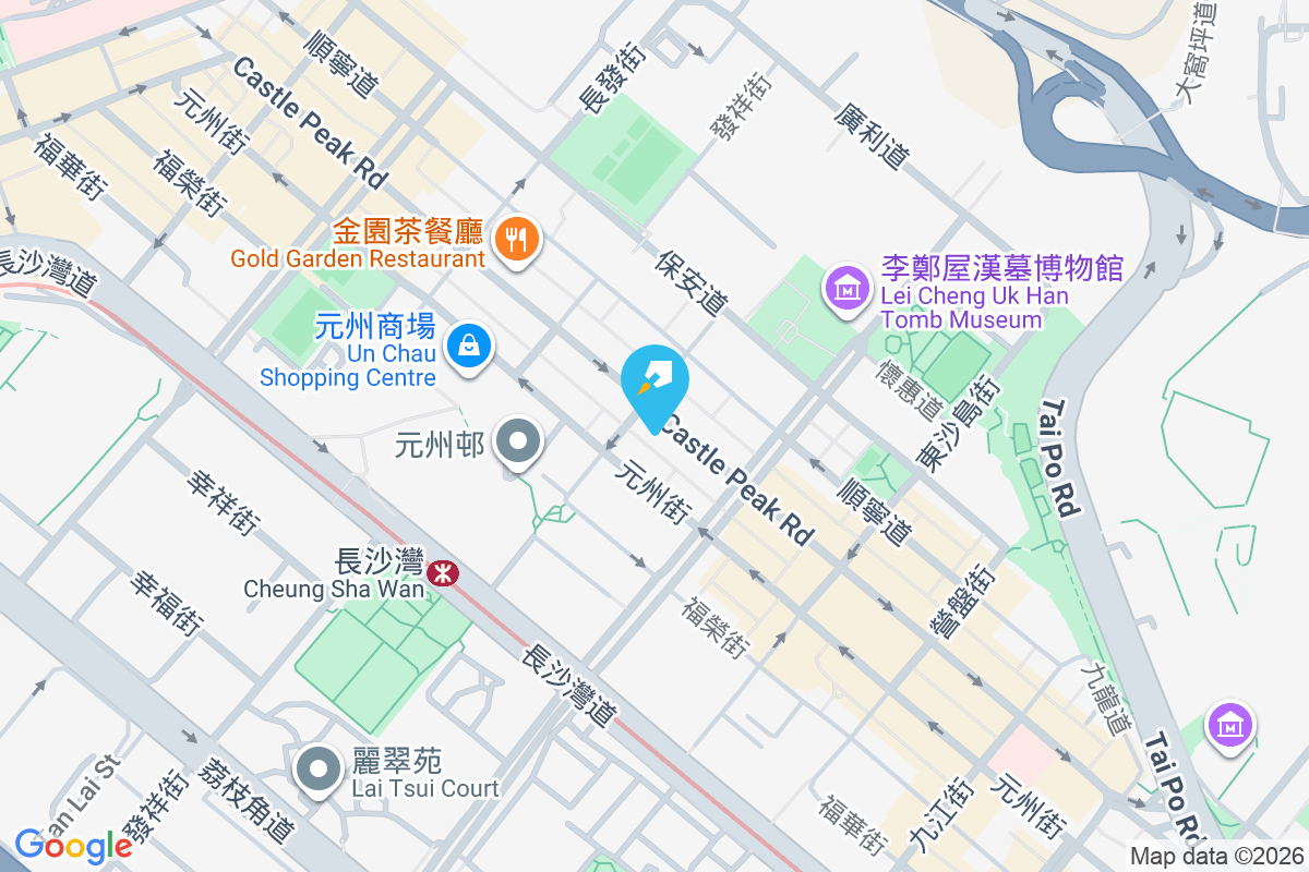 青山道249-249A號 地圖位置