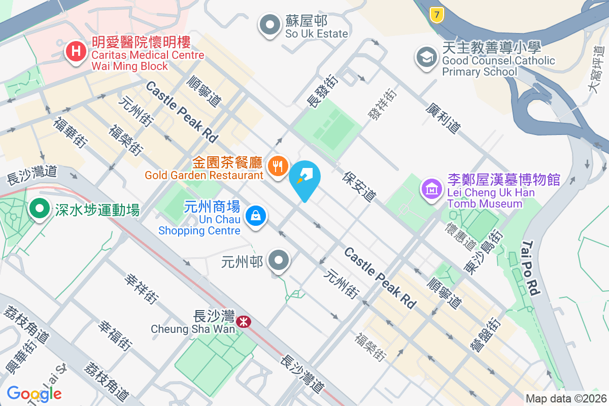 青山道282號 地圖位置