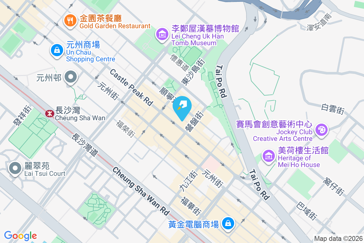 青山道116號 地圖位置