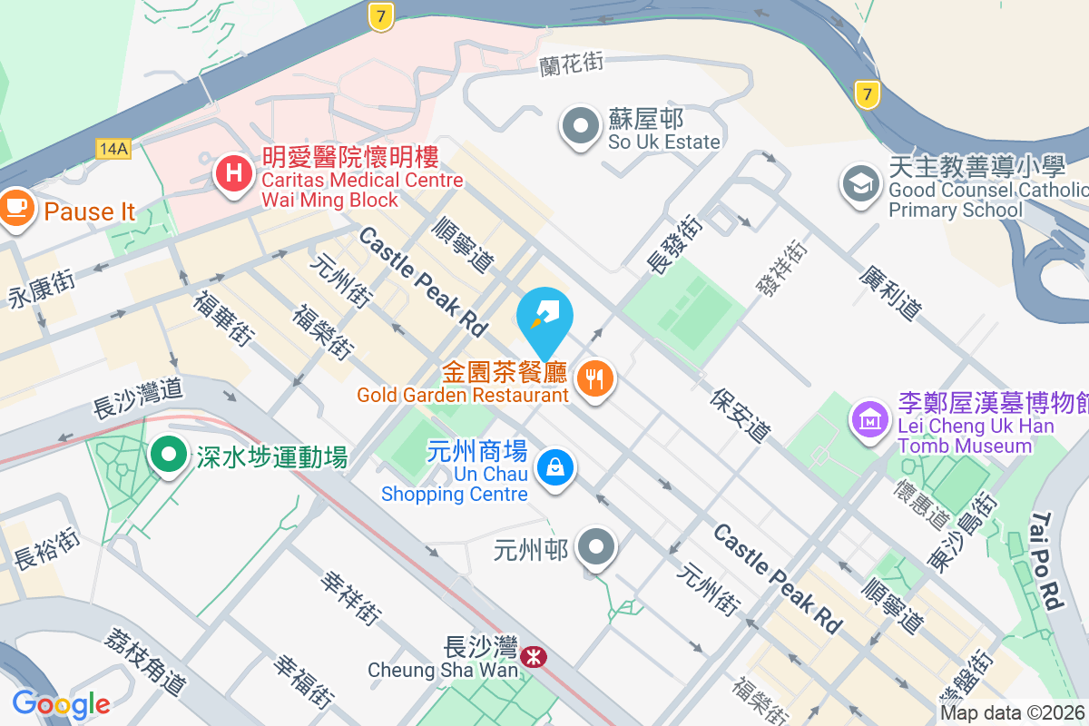 青山道334號 地圖位置