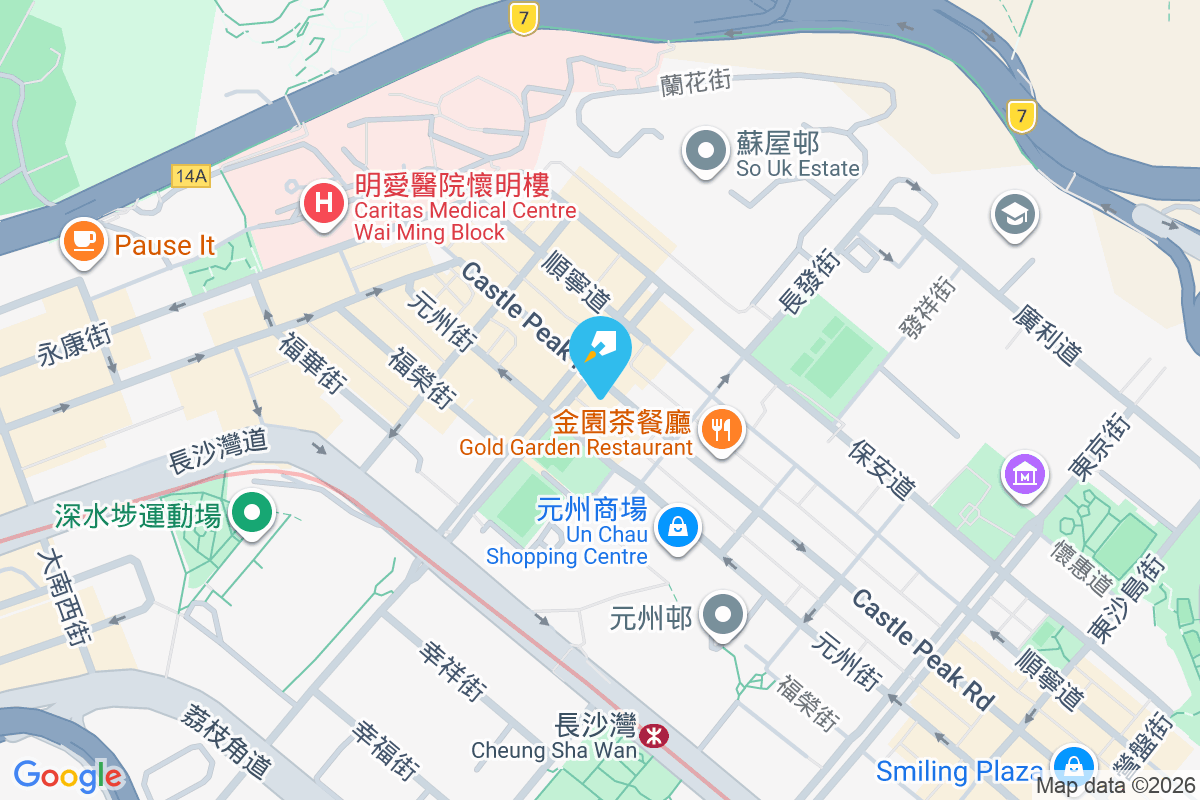 青山道381號 地圖位置