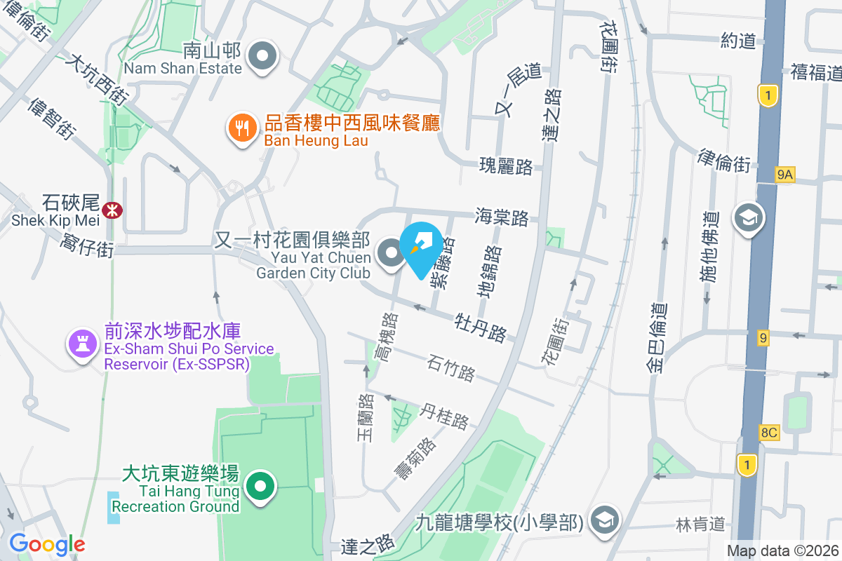 紫藤路1號 地圖位置