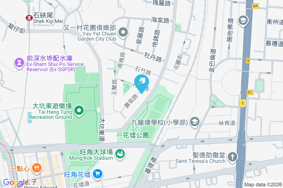 丹桂路1號 地圖位置