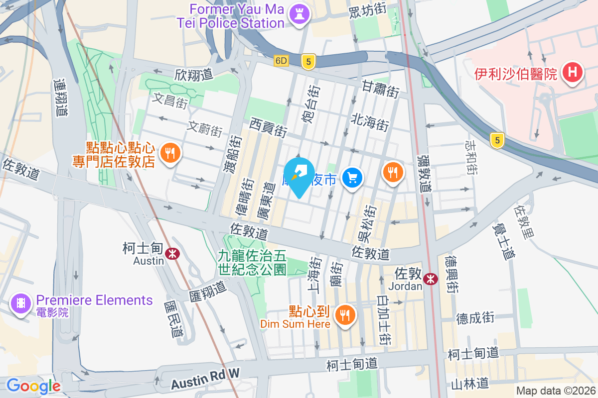 新填地街1號 地圖位置