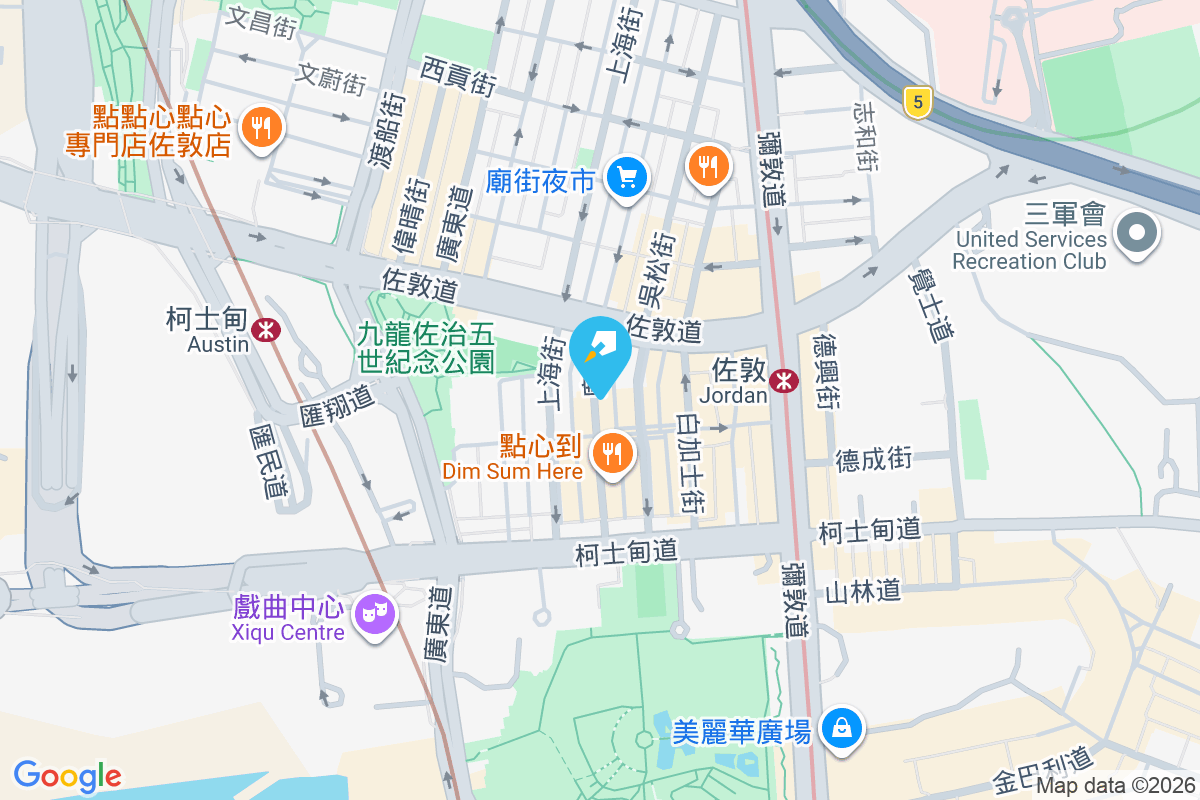 廟街266號 地圖位置