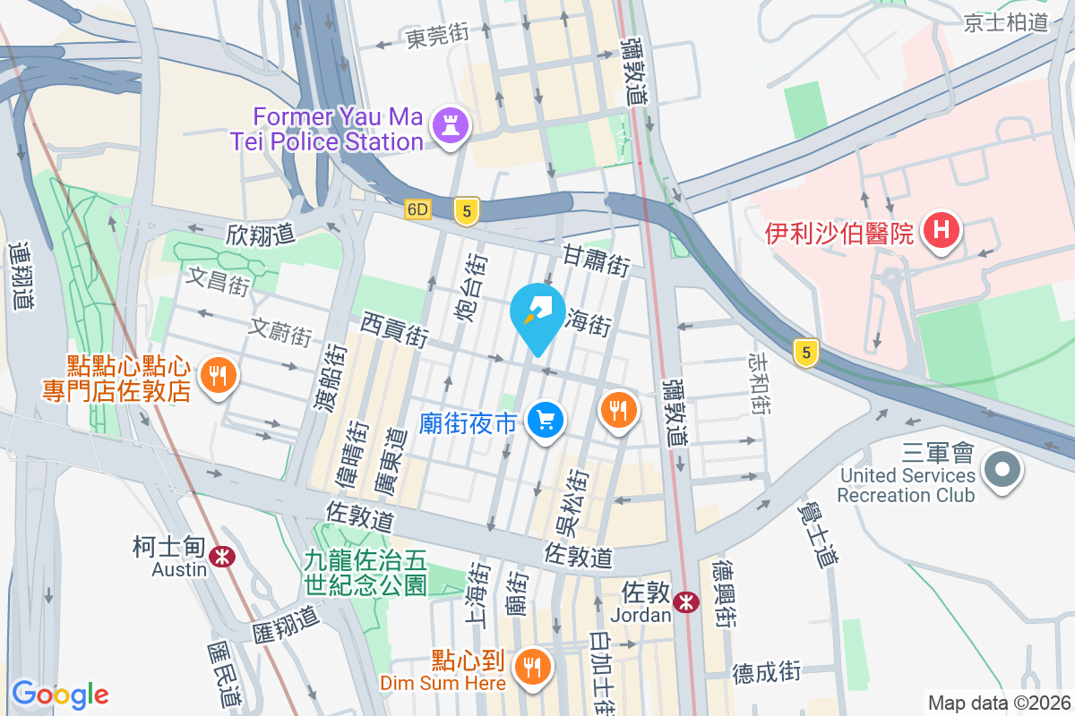 上海街182號 地圖位置