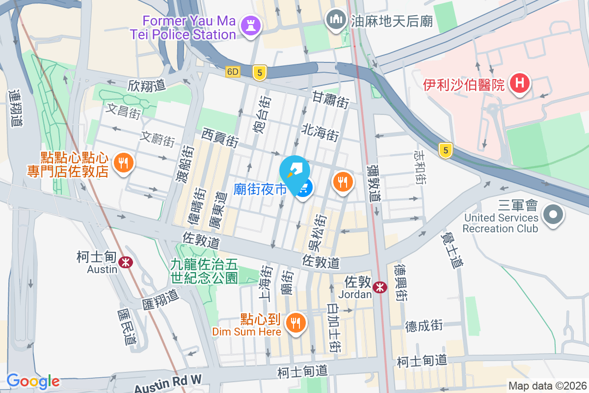廟街183號 地圖位置