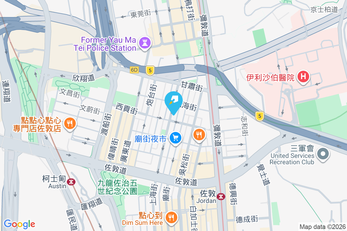 上海街186號 地圖位置