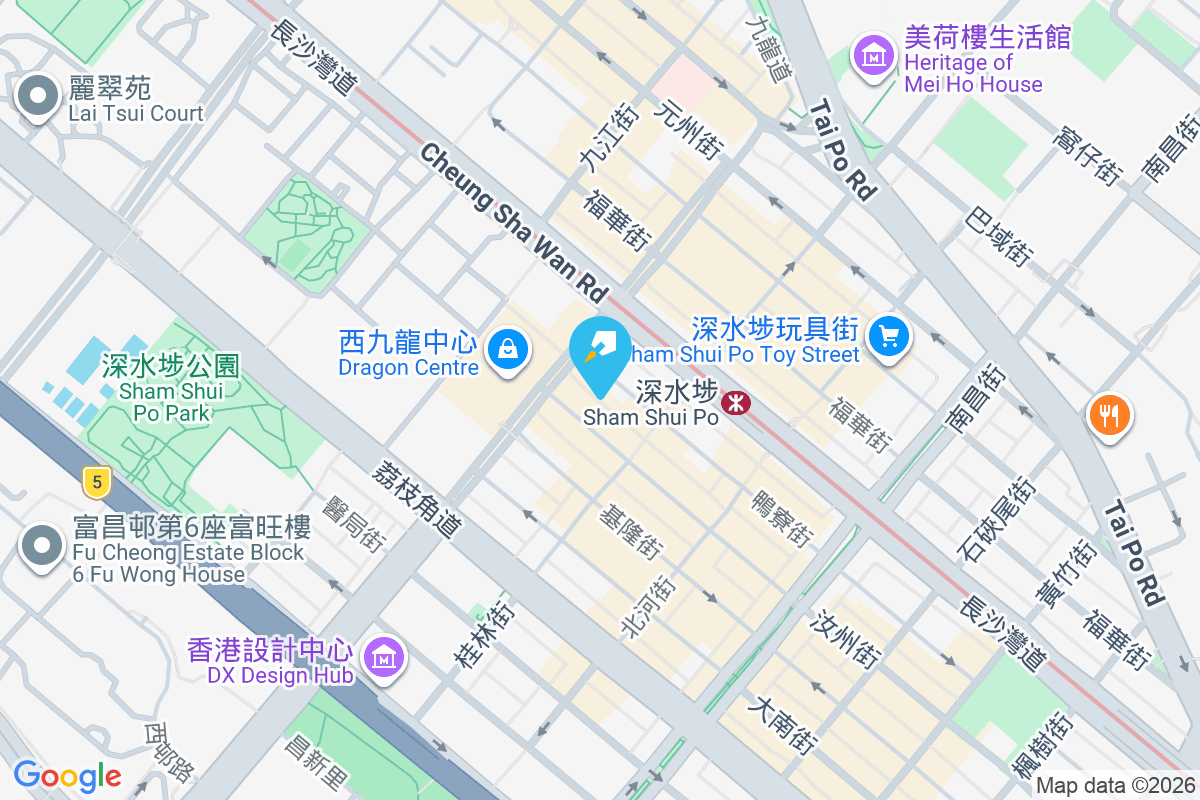 鴨寮街249號 地圖位置