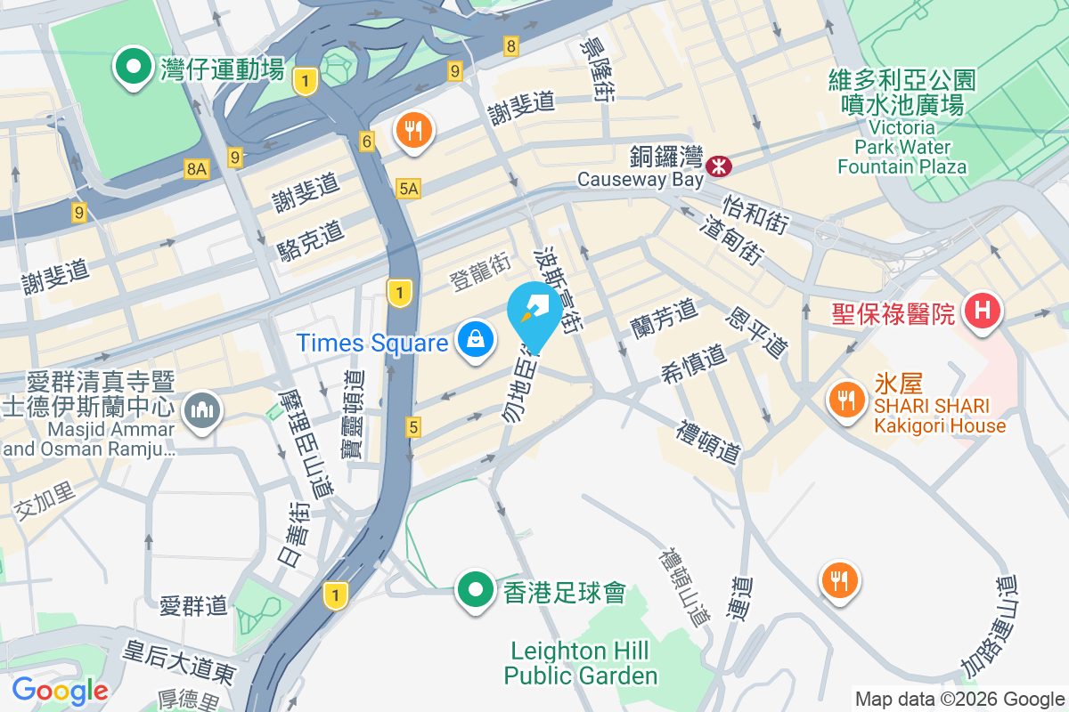 霎東街6號 地圖位置