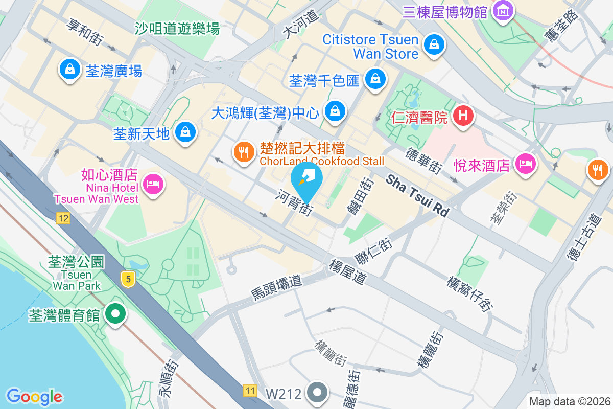 眾安街140號 地圖位置