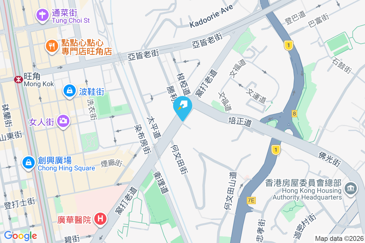窩打老道76A號 地圖位置