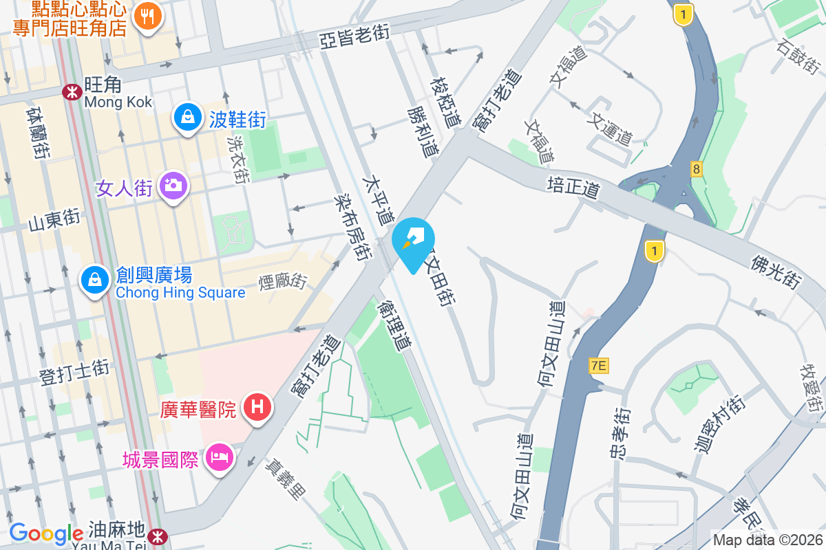 何文田街5-7號 地圖位置