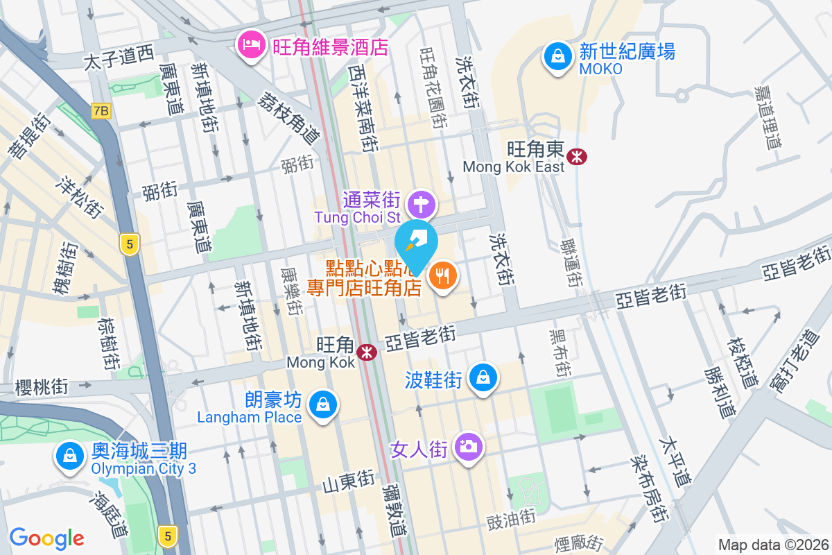 通菜街119號 地圖位置