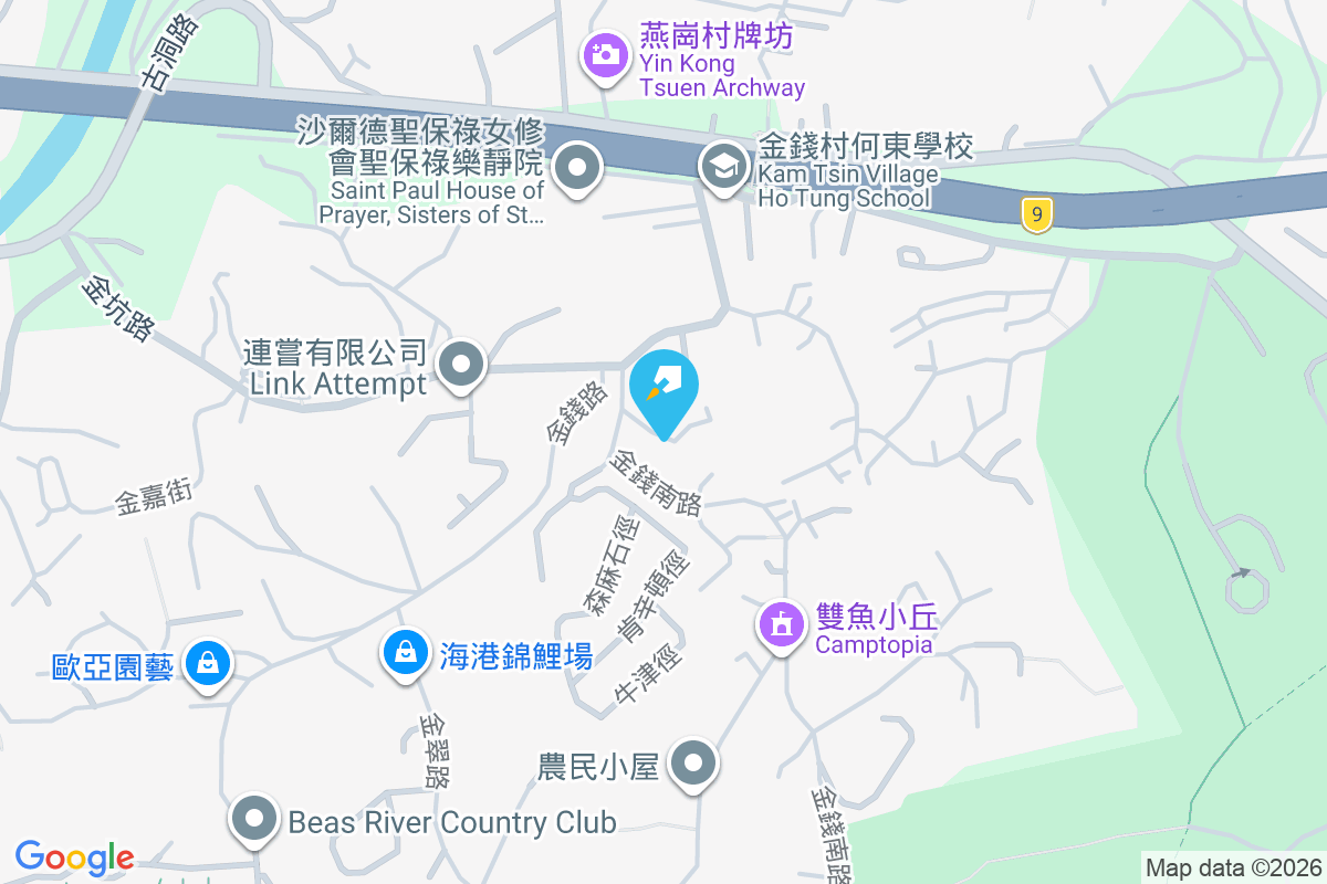 金錢村 地圖位置
