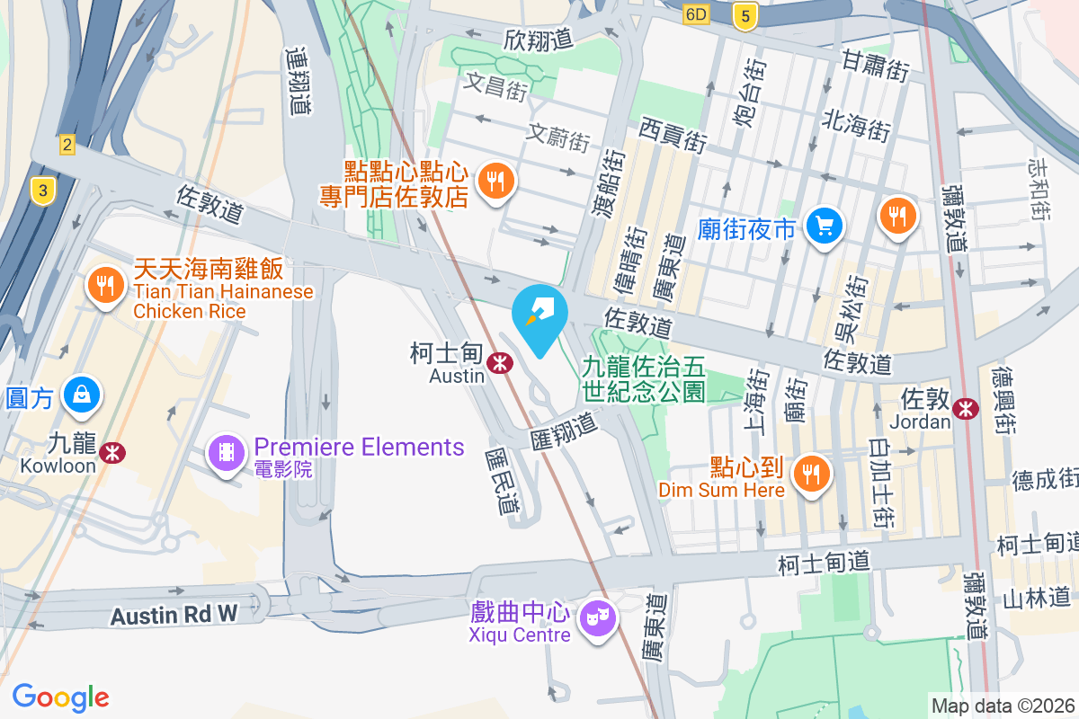 The Austin 地圖位置