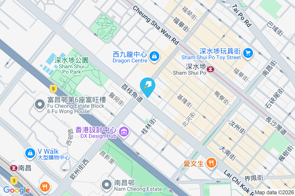 荔枝角道386號 地圖位置