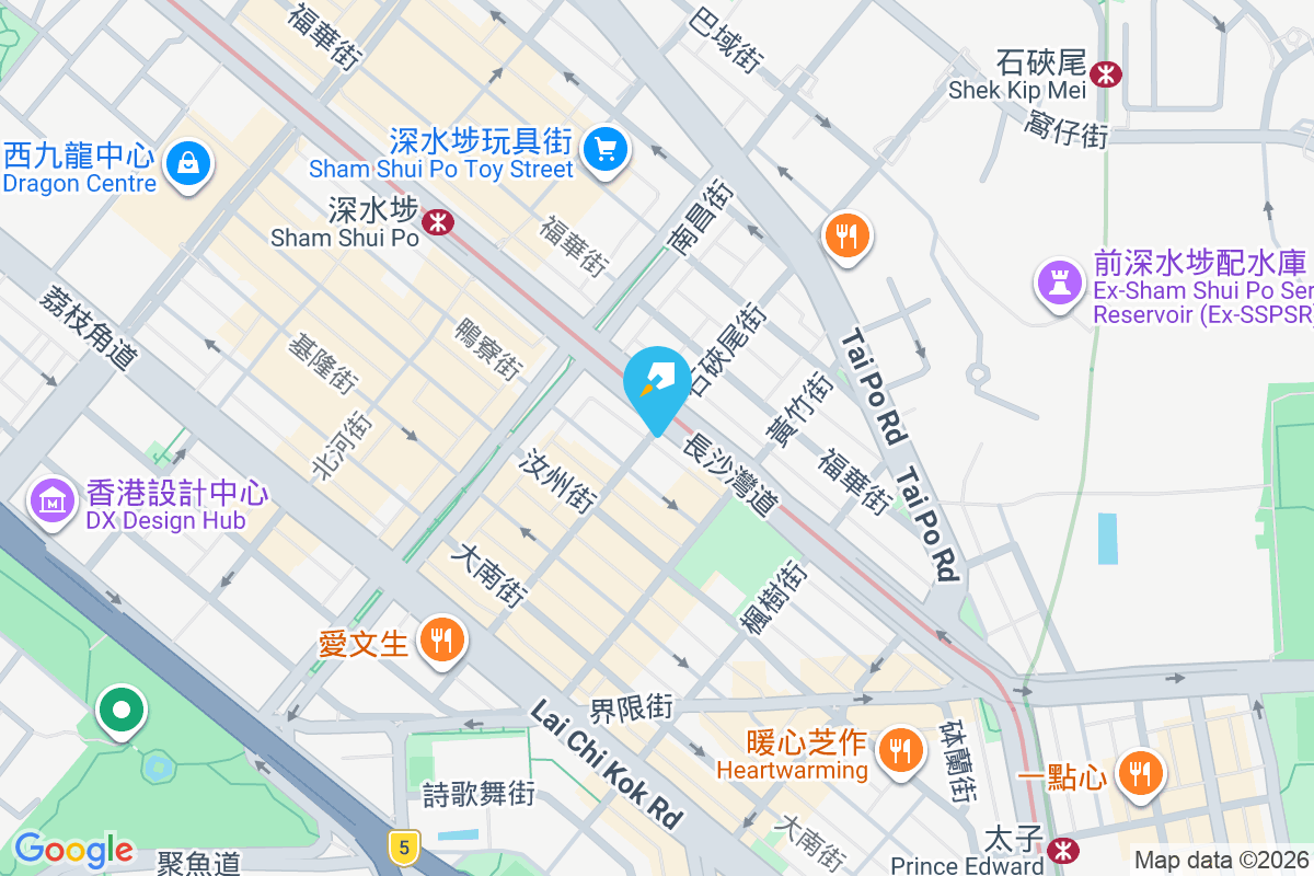 長沙灣道123號 地圖位置