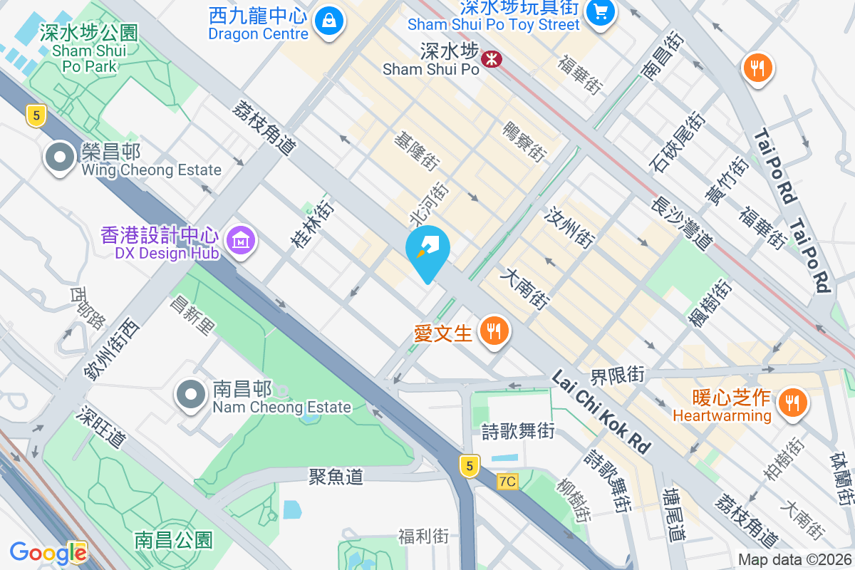 荔枝角道261號 地圖位置