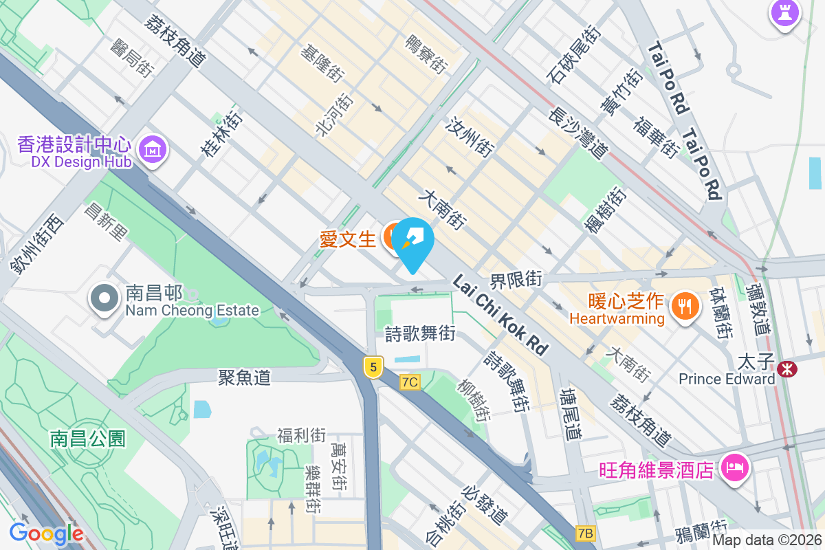 界限街11-11B號 地圖位置