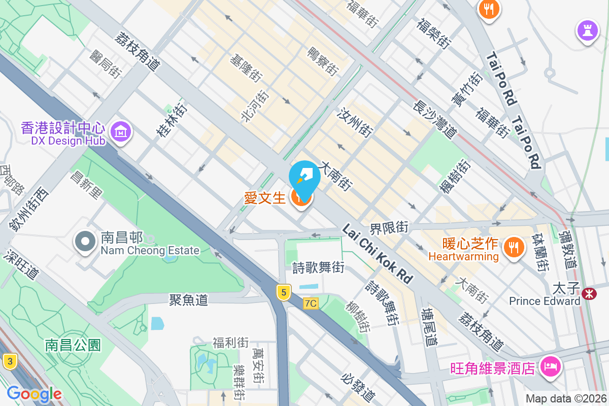 荔枝角道217-217A號 地圖位置