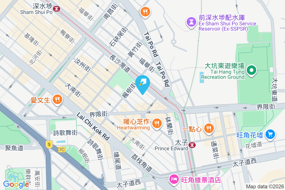 鴨寮街18A號 地圖位置